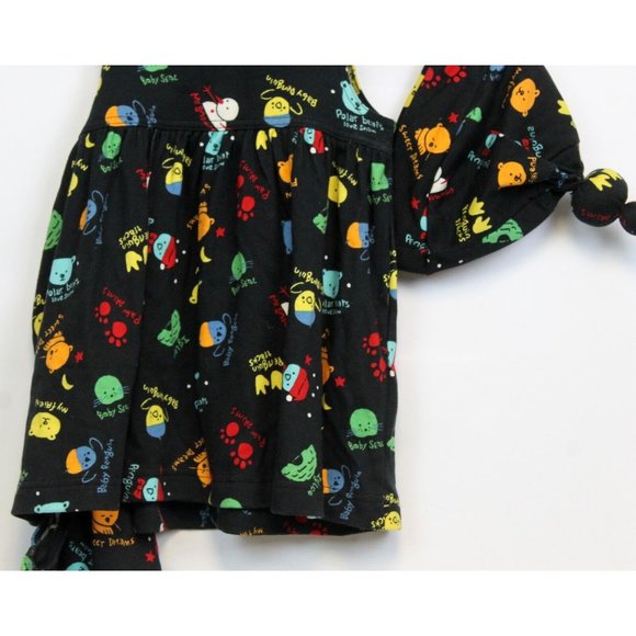 VTG NWT The Limited 3 pc Girls Baby Dress Diaper Cover Hat Bear Penguin Snowman - Picture 8 of 12